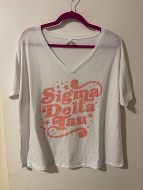 Sigma Delta Tau Bella + Canvas Dolman Sleeve Slouchy Tee